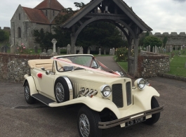 Vintage car for weddings in Chichester